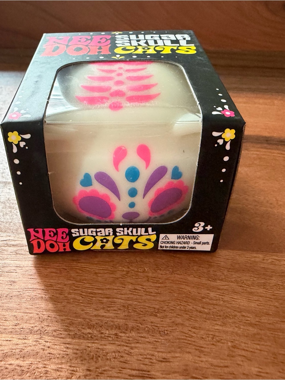 Needoh pink Sugar Skull Cat